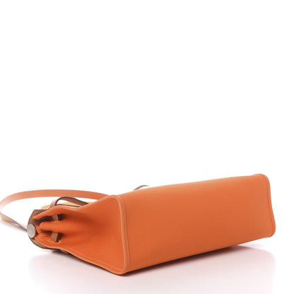 Hermes Vache Hunter Toile Herbag Zip 31 PM Orange 5 of 15