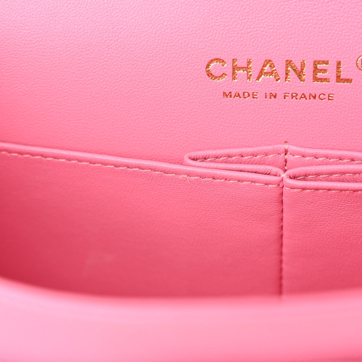 Caviar Quilted Medium Double Flap Pink