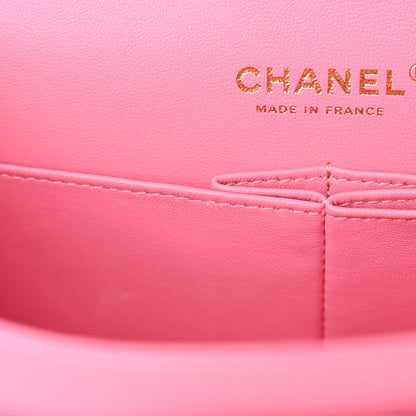 Chanel Caviar Quilted Medium Double Flap Pink 11 of 12