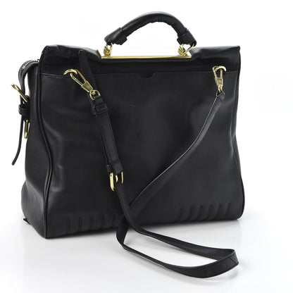 3.1 Phillip Lim 3.1 Calfskin Large Ryder Satchel Black 2 of 8