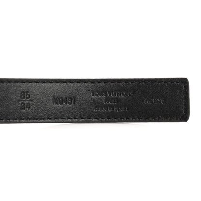 Louis Vuitton Calfskin Monogram 20mm LV Iconic Reversible Belt 85 34 Black 5 of 6