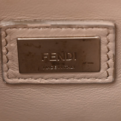 Fendi Nappa Colorblock Mini Peekaboo Iconic Satchel Plaster Banana Grigio Polvere 7 of 11