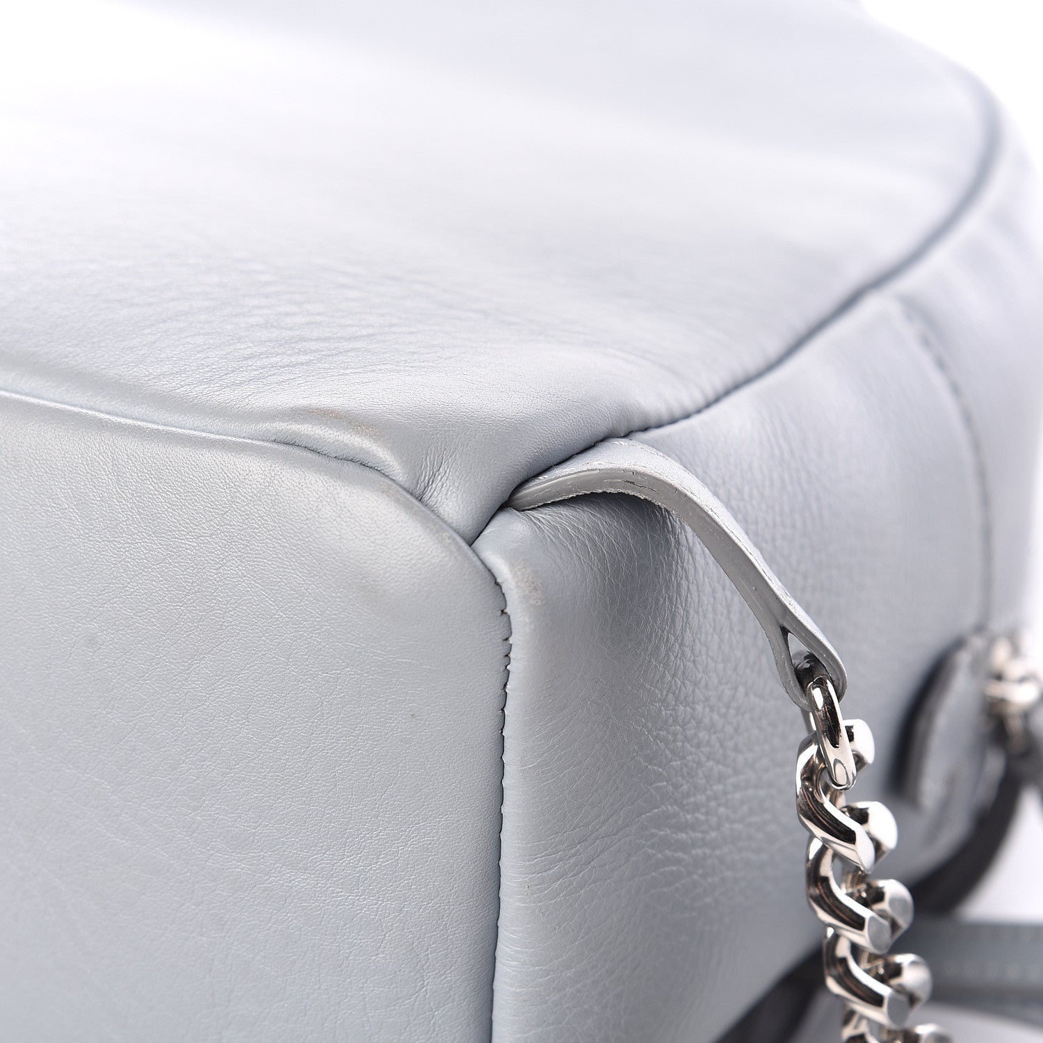 Fendi Vitello Dolce Crystal Flowerland Croc Tail Mini Backpack Grey 15 of 20