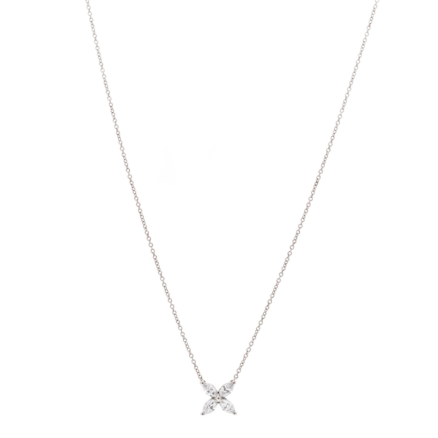 Platinum Diamond Small Victoria Necklace