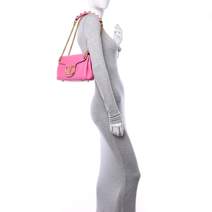 Valentino Garavani Nappa Stud Sign Shoulder Bag Feminine Pink 2 of 9