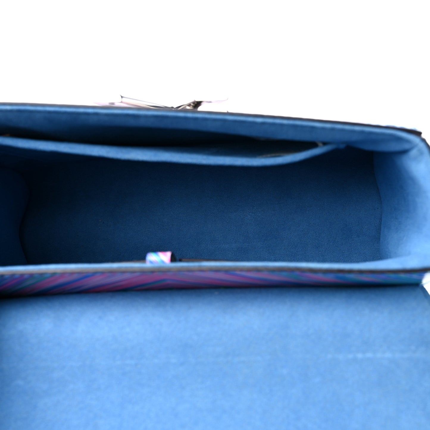 Epi Tropical Twist Shoulder Bag MM Blue Rose