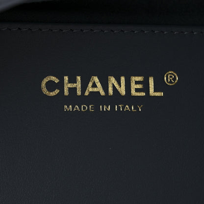 Chanel Suede Quilted Medium Chanel 25 Handbag Blue 7 of 12
