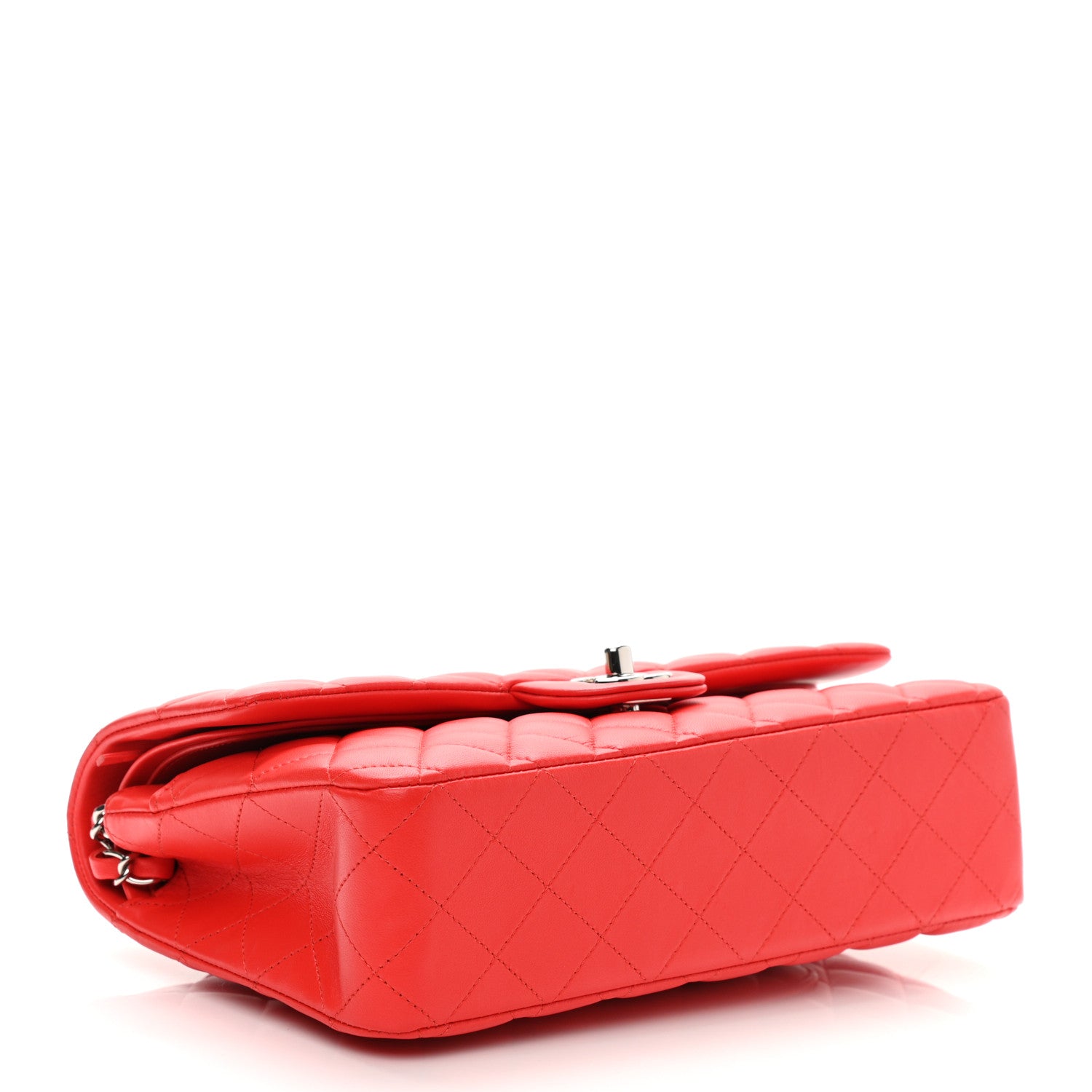 Chanel Lambskin Quilted Medium Double Flap Red 4 of 13