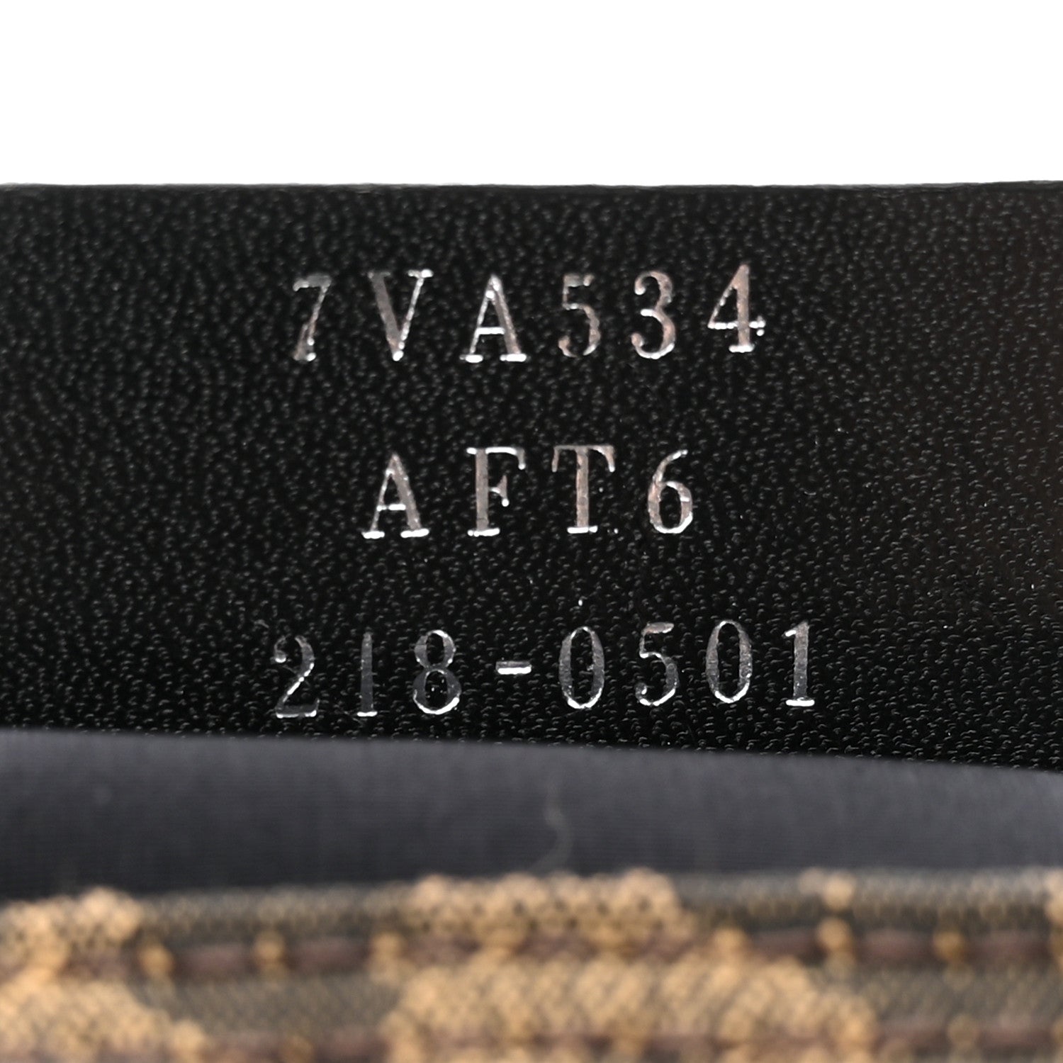 Fendi X SARAH COLEMAN Fabric Jacquard Vitello Grace FF Vertigo Woven Lanyard Large Baguette Tobacco Moro Black 7 of 11