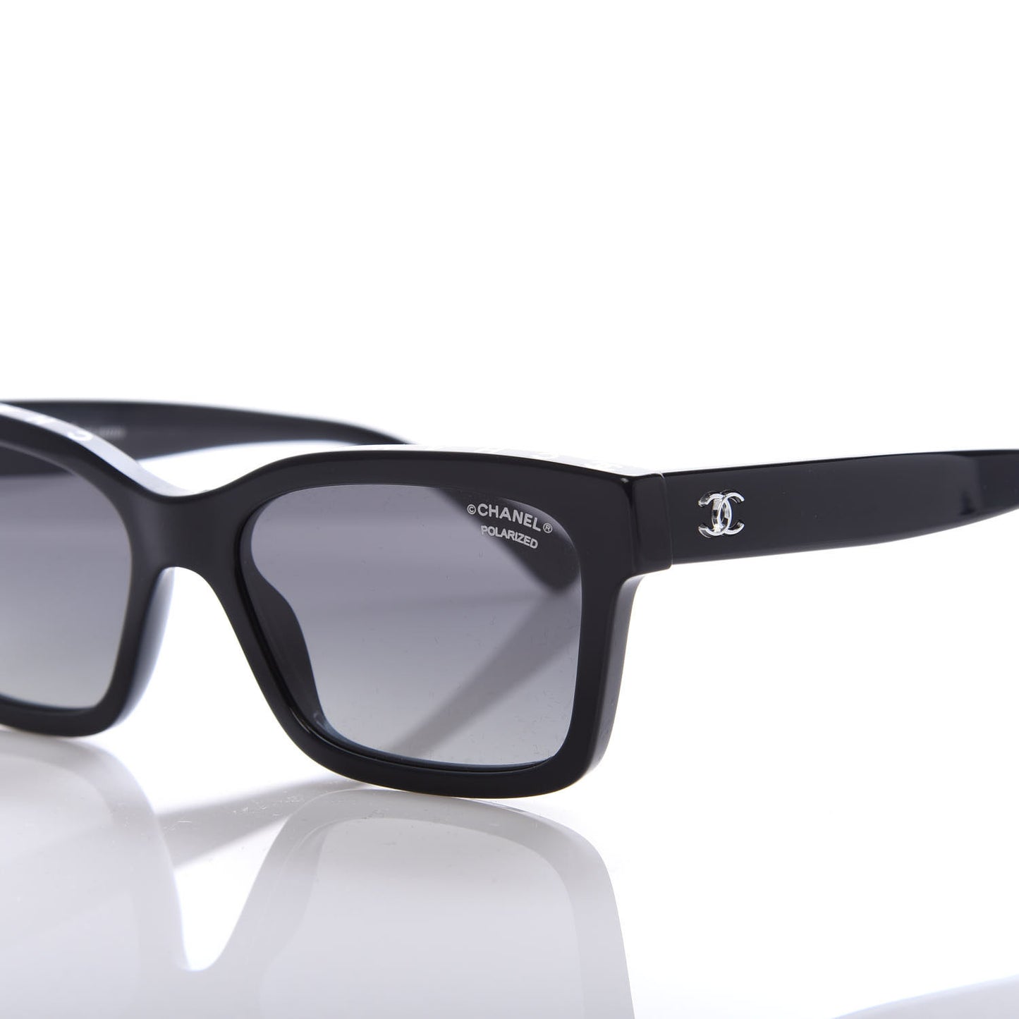 Acetate Polarized Square Sunglasses 5417 Black