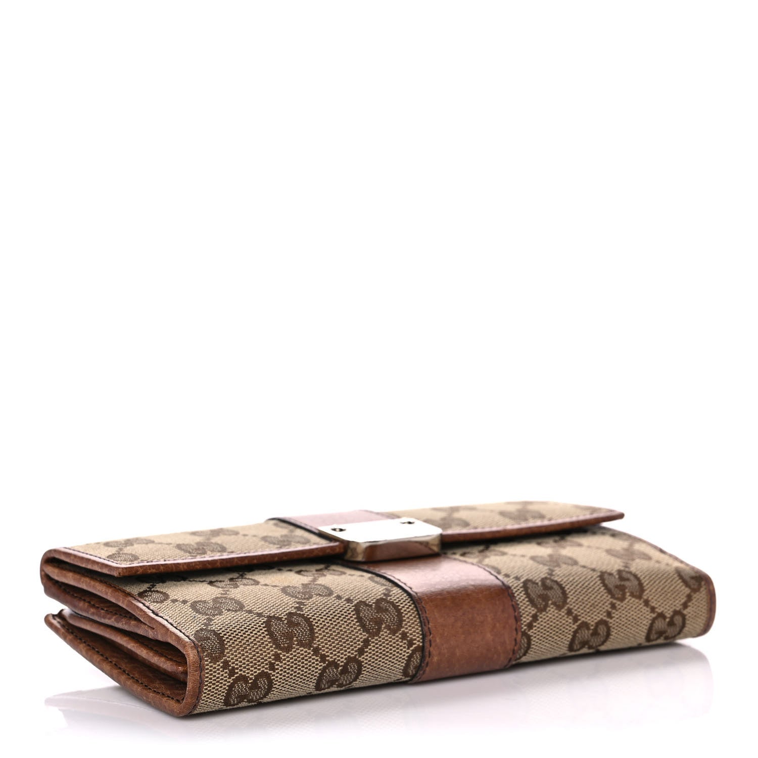 Gucci Monogram GG Continental Wallet Natural 4 of 14