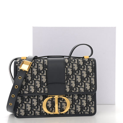 Christian Dior Oblique 30 Montaigne Flap Bag Blue 11 of 11