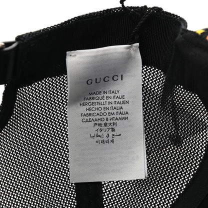 Gucci GG Supreme Monogram Psychedelic Baseball Hat S Black 9 of 9