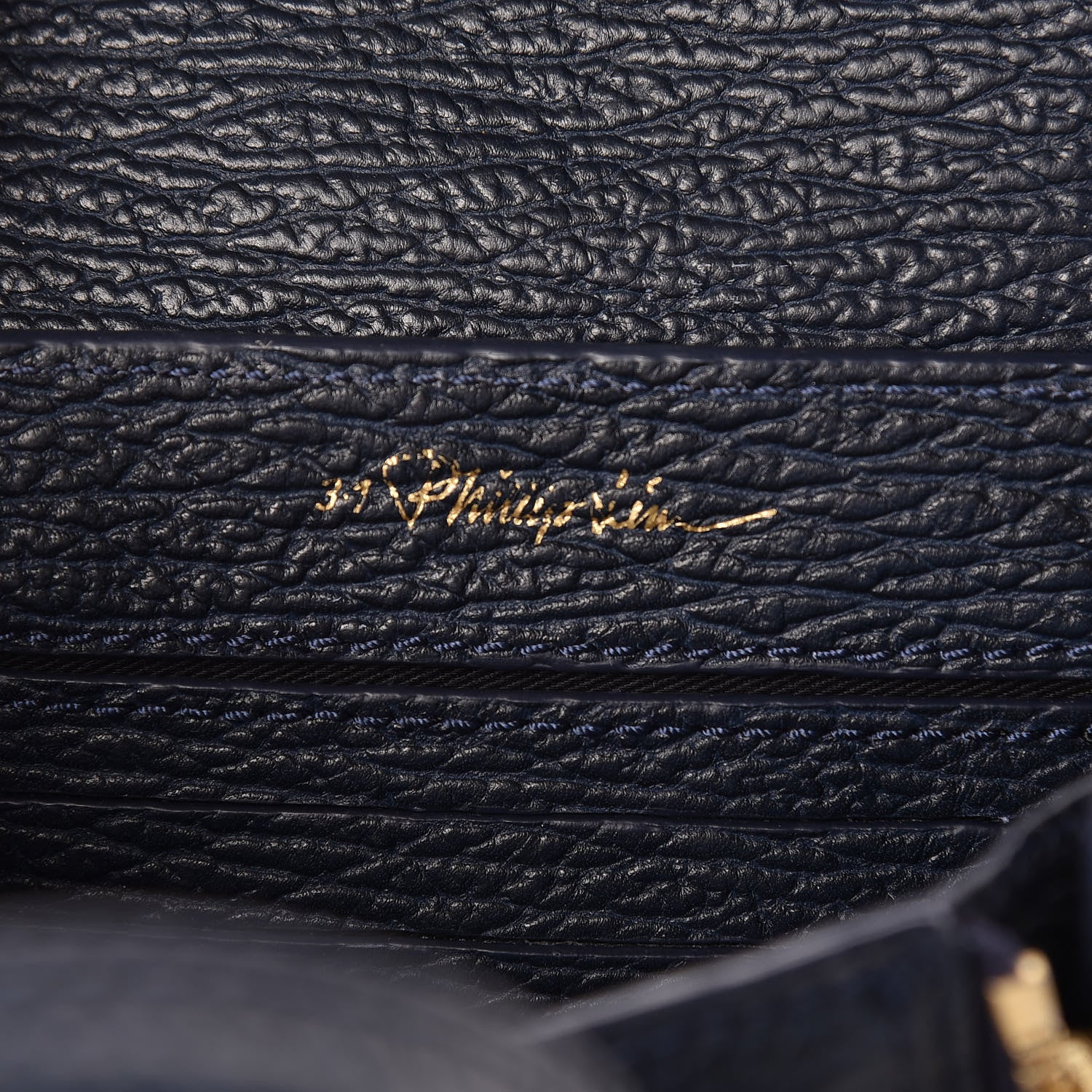 3.1 Phillip Lim 3.1 Textured Calfskin Nano Pashli Satchel Ink 6 of 10