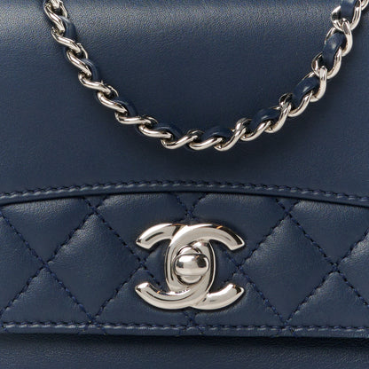 Chanel Calfskin Mini Tramezzo Flap Navy 9 of 11