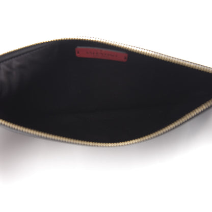 Valentino Garavani Calfskin VLTN Large Flat Zip Pouch Black 5 of 6