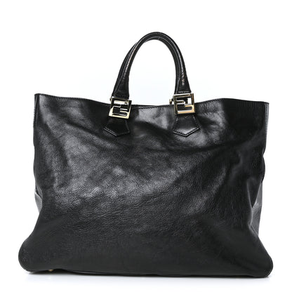 Fendi Vitello Acqua Large Twins Tote Black 1 of 8