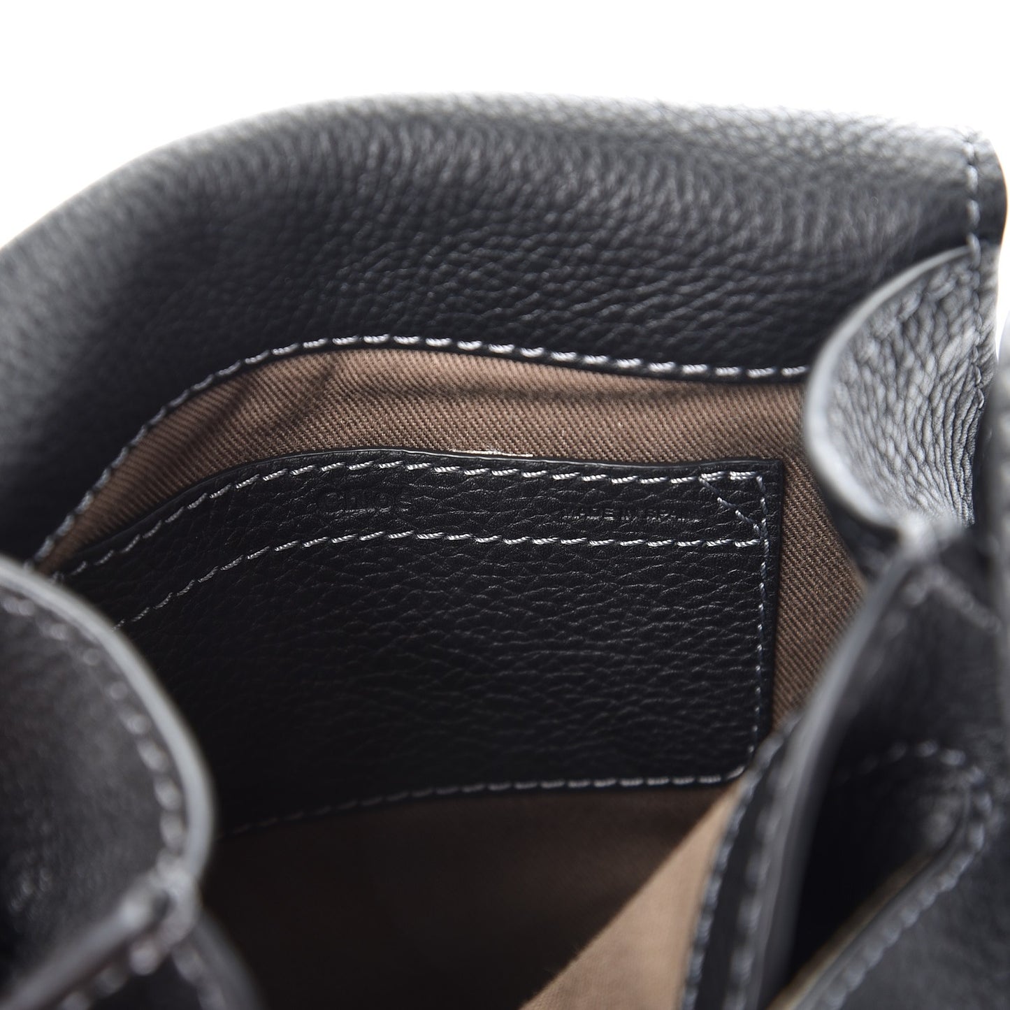 Calfskin Mini Marcie Round Crossbody Bag Black