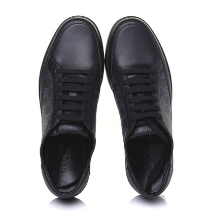 Gucci GG Supreme Monogram Mens Low Top Sneakers 11 Black 5 of 12
