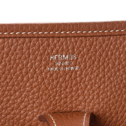 Hermes Taurillon Clemence Evelyne III PM Gold 6 of 10