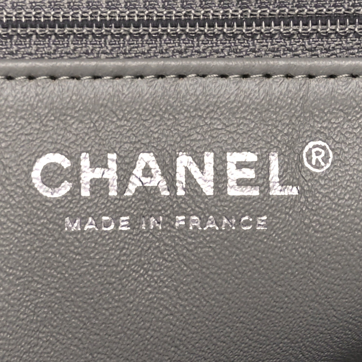 Chanel Iridescent Calfskin CC North South Large Shopping Tote Silver 6 of 10