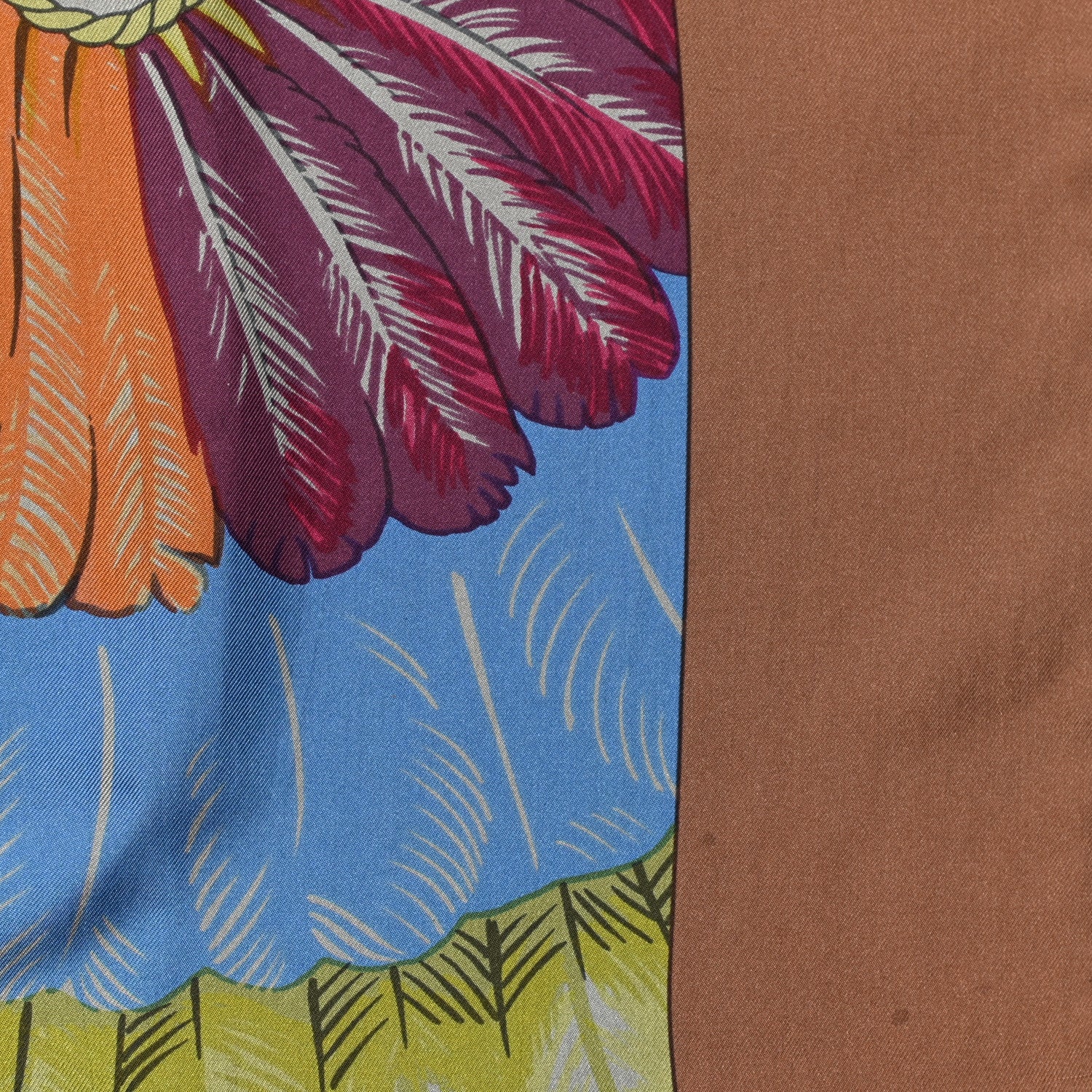 Hermes Silk Dip Dyed Brazil Shawl 140 5 of 6