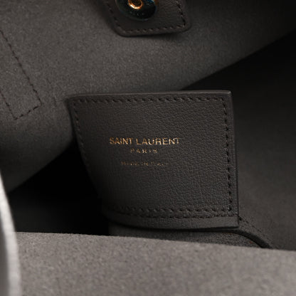 Saint Laurent Calfskin Medium Shopping Tote Fog 7 of 10