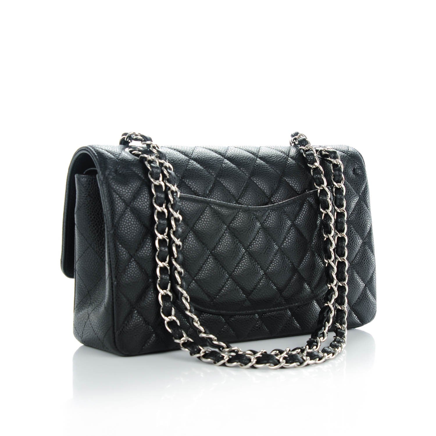 Chanel Caviar Quilted Medium Double Flap Black 3 of 8