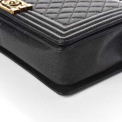 Chanel Caviar Quilted New Medium Boy Flap Black 9 of 10
