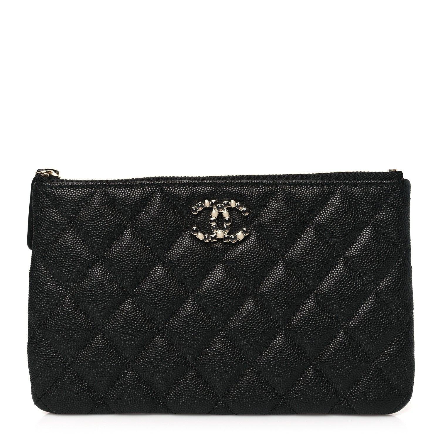Chanel Caviar Quilted Coco Candy Small Cosmetic Case Black 1 of 10