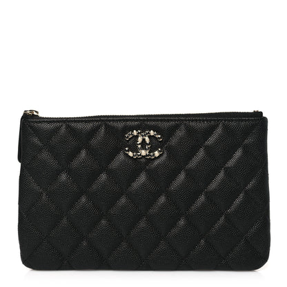 Chanel Caviar Quilted Coco Candy Small Cosmetic Case Black 1 of 10