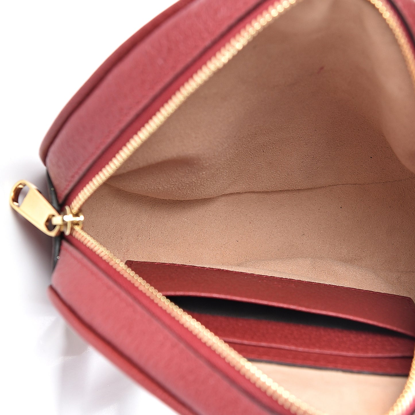 GG Supreme Monogram Web Flora Mini Ophidia Round Backpack Red
