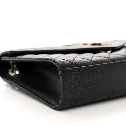 Saint Laurent Grain De Poudre Textured Mixed Matelasse Triquilt Medium Monogram Satchel Black 10 of 12