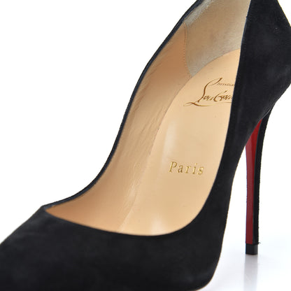 Christian Louboutin Veau Velours Pigalle Follies 100 Pumps 35.5 Black 19 of 20