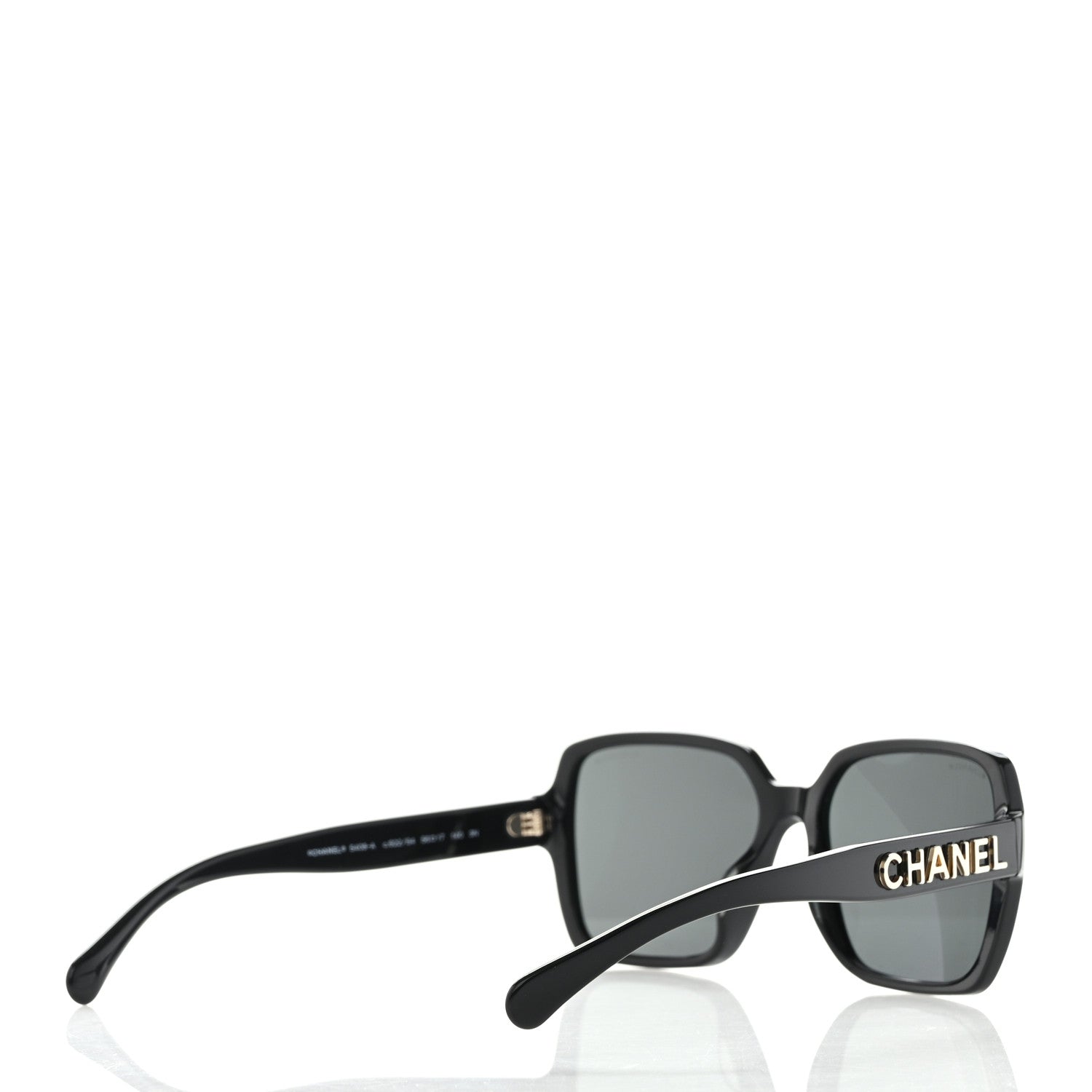 Chanel Acetate Square Sunglasses 5408-A Black 4 of 6