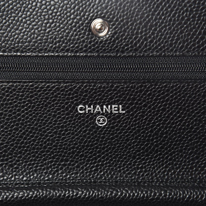 Chanel Caviar Quilted Wallet On Chain WOC Black 7 of 10