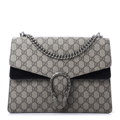 Gucci GG Supreme Monogram Medium Dionysus Shoulder Bag Black 1 of 13