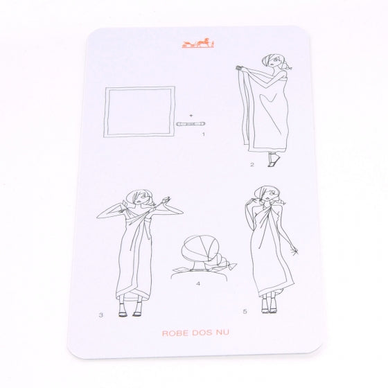 Hermes Knotting Cards Cartes A Nouer Carre Scarf Guide 5 of 5