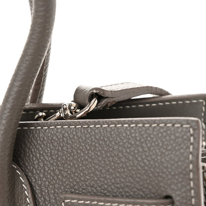 Saint Laurent Grained Calfskin Topstich Baby Sac De Jour Grey 15 of 18