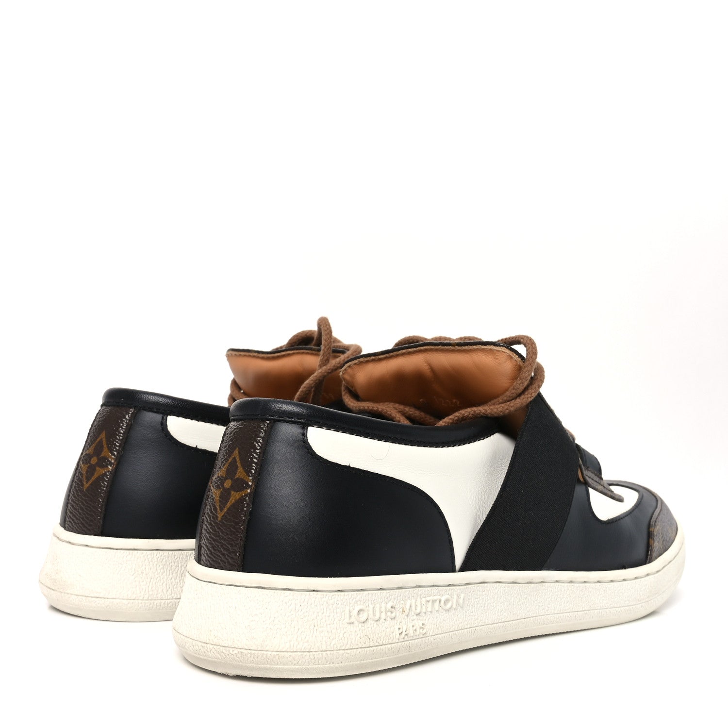 Louis Vuitton Monogram Calfskin Lous Sneakers 39 Black 5 of 8