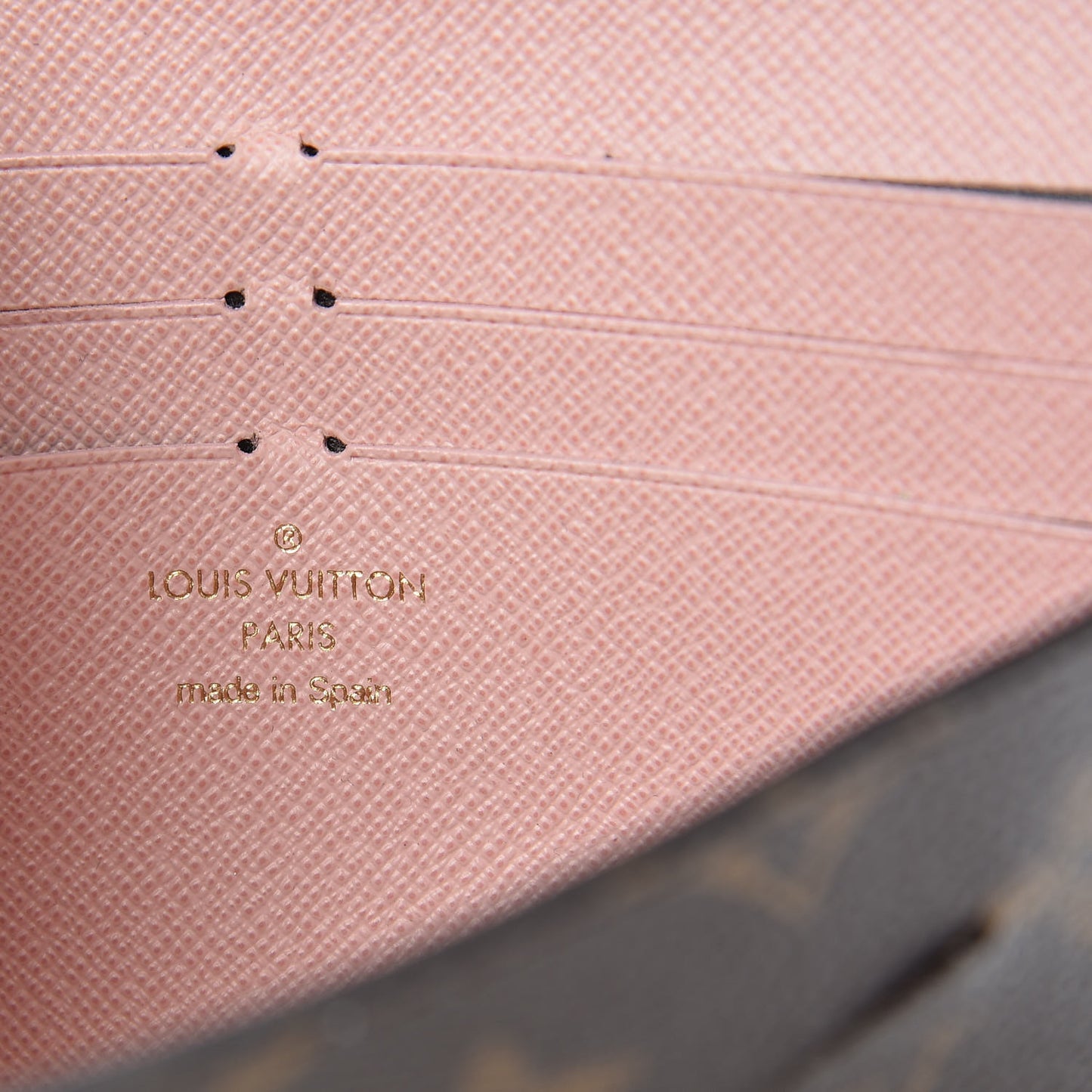 Monogram Jeanne Wallet Rose Ballerine