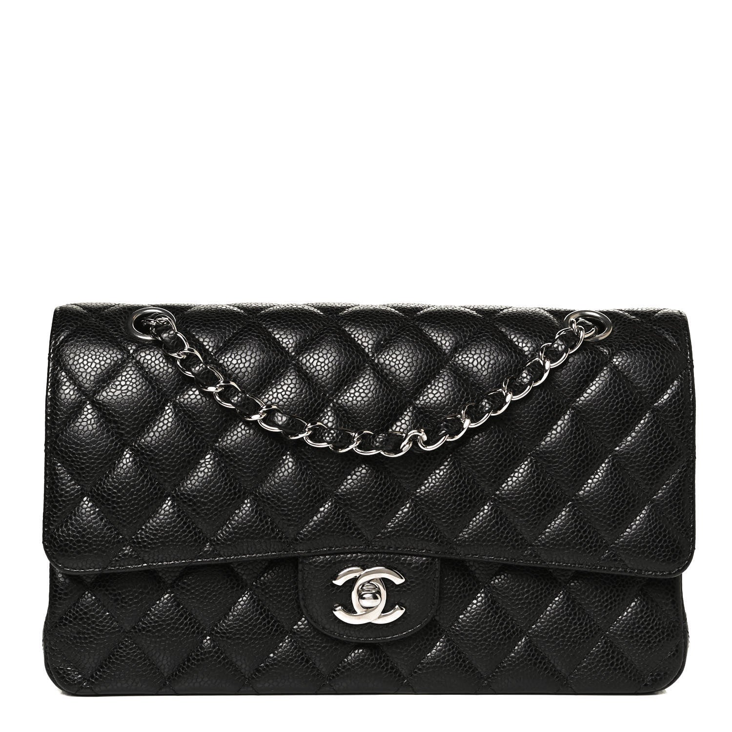Chanel Caviar Quilted Medium Double Flap Black 1 of 12