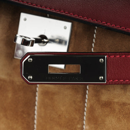 Hermes Swift Veau Doblis Mini Sac Berline 21 Rouge H 7 of 10
