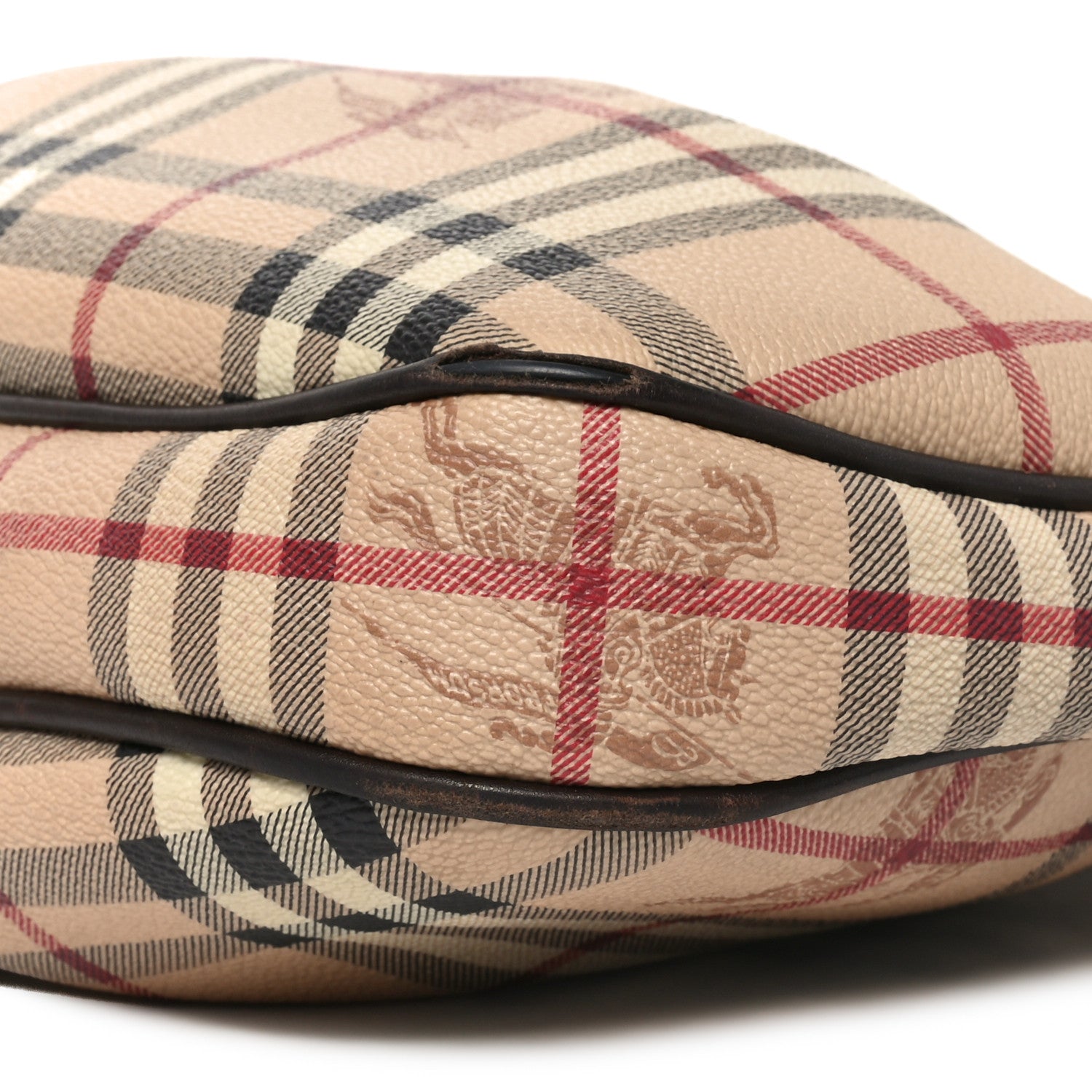 Burberry Haymarket Check Small Brooklyn Hobo Brown 10 of 11