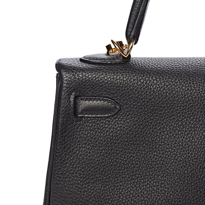 Hermes Togo Kelly Retourne 25 Black 28 of 33