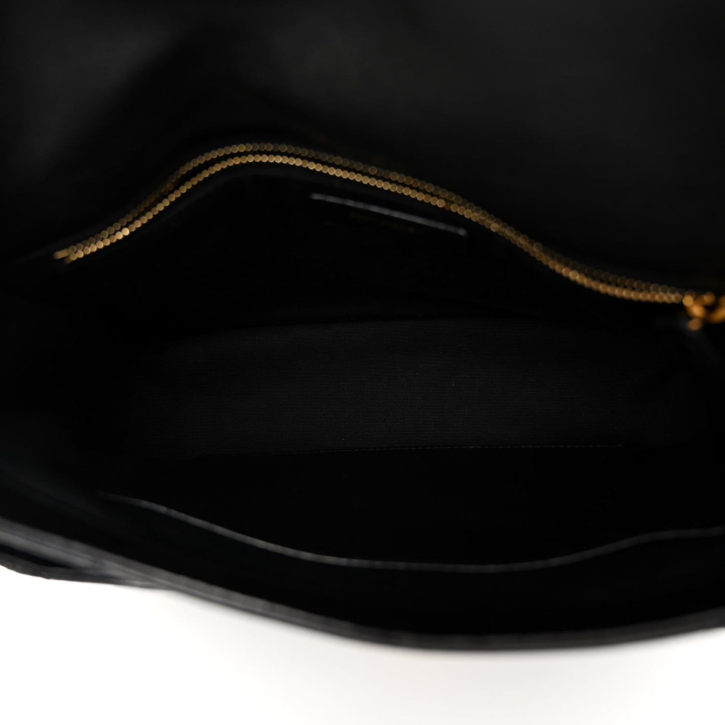 Lambskin Matelasse Monogram Medium Niki Chain Satchel Black