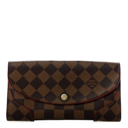 Louis Vuitton Damier Ebene Caissa Wallet Cherry 1 of 6