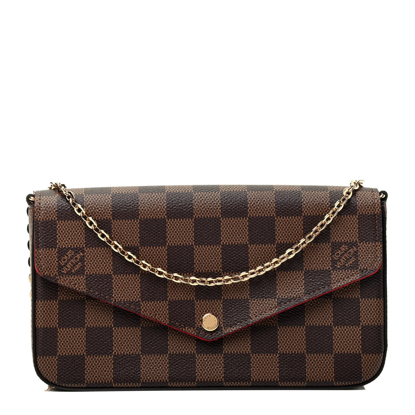 Damier Ebene Pochette Felicie Chain Wallet