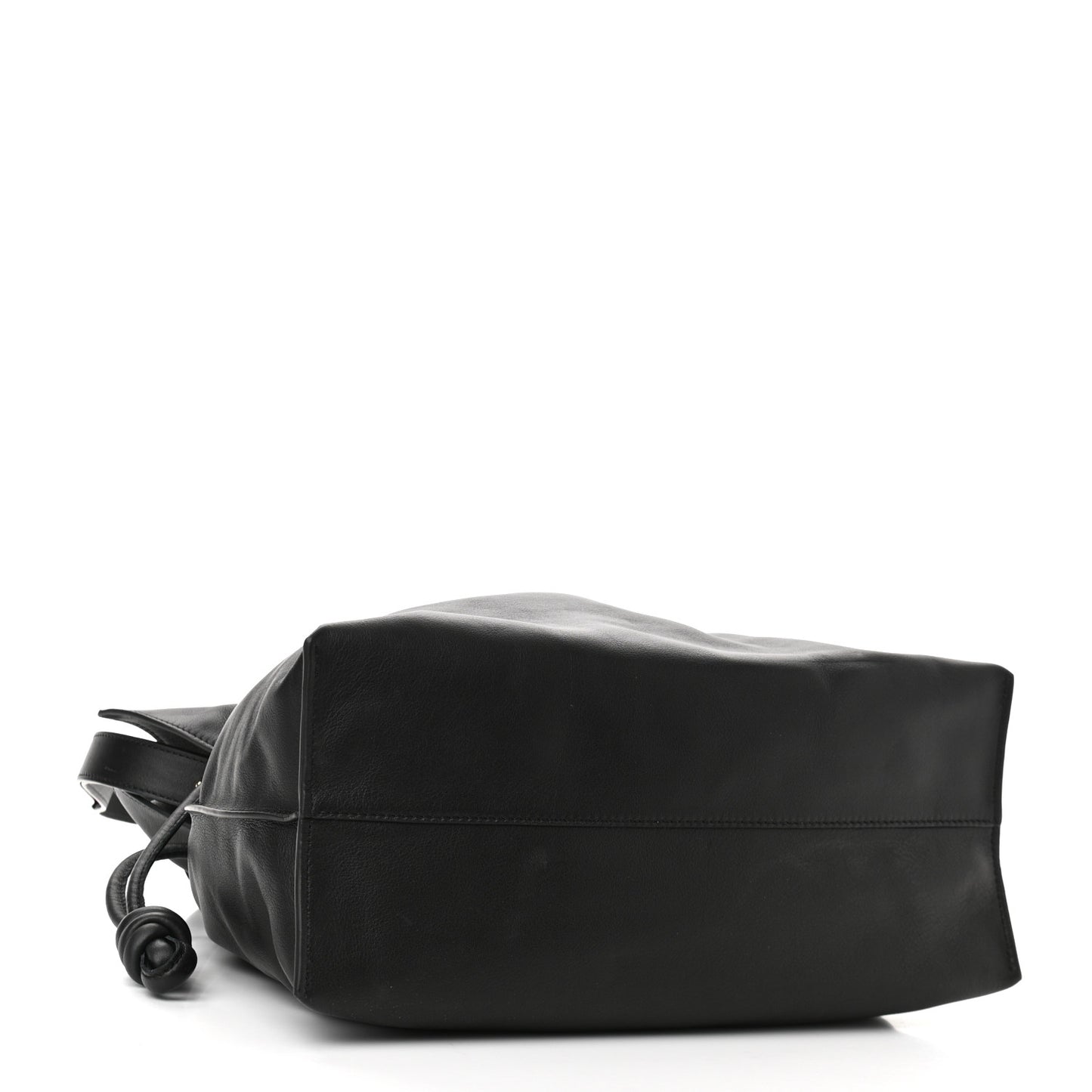 Calfskin Flamenco Knot Bag Black