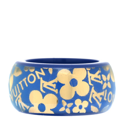 Louis Vuitton Resin Tropical Cocktail Ring Blue M 50 5.5 1 of 5